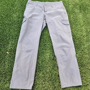 Kuhl Womens Pants Size 16 Reg Gray Cargo Pants Hiking Walking Outdoors Pockets